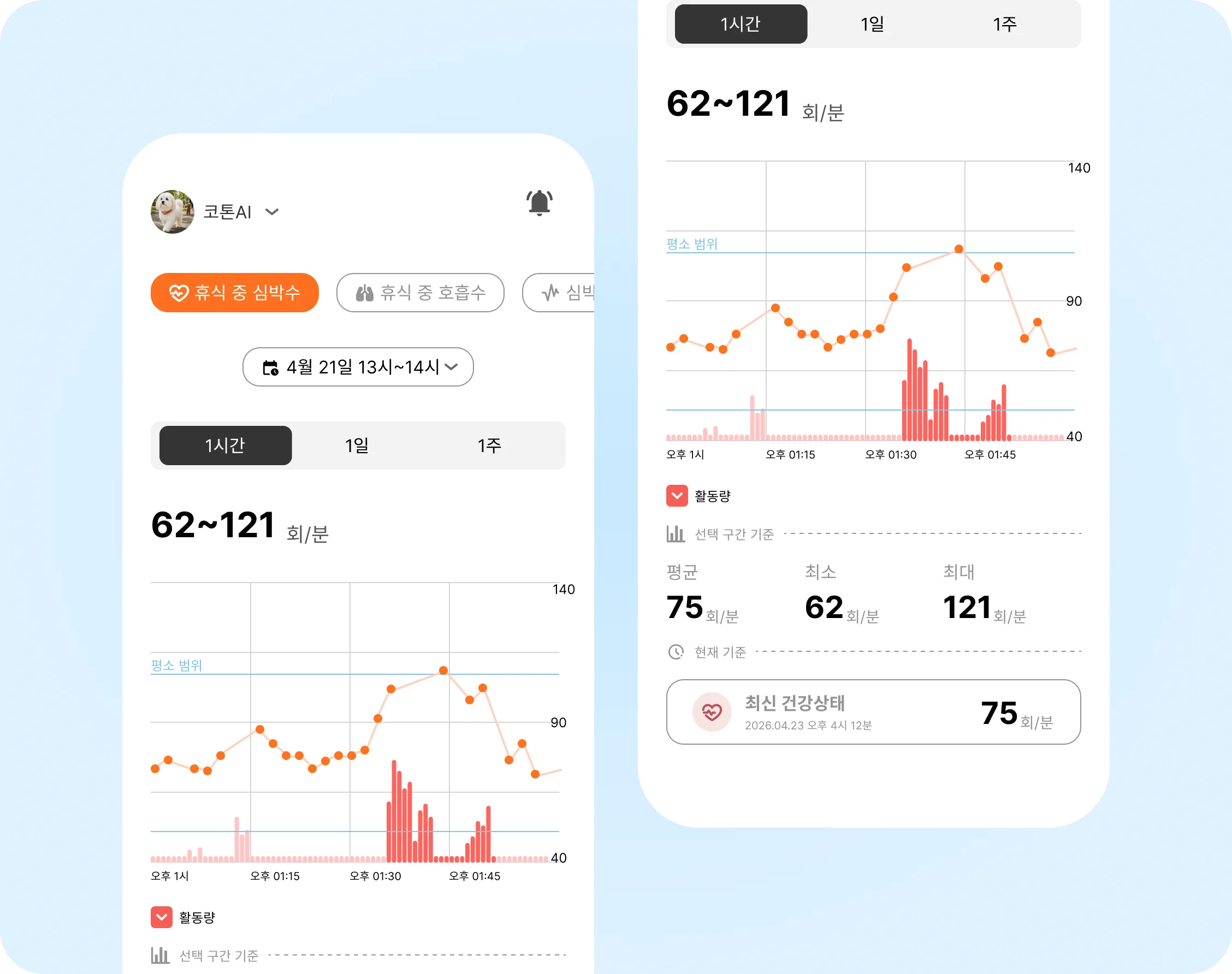 건강 트렌드 그래프