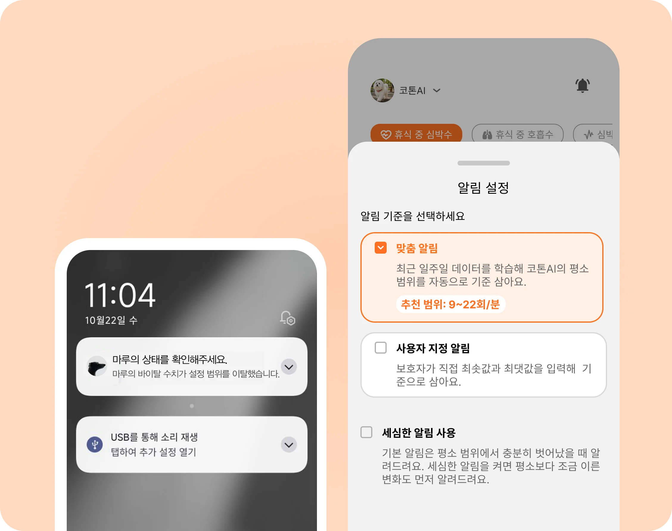 이상 수치 푸시 알림